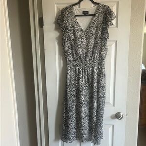 Apt. 9 Black and White V-Neck Sundress
